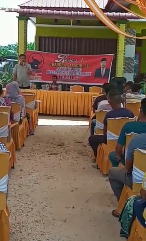 Anggota DPRD Inhu Dari PDI Perjuangan ” Candra Saragih  Gelar Reses Ke Masyarakat Di Wilayah Dapil III