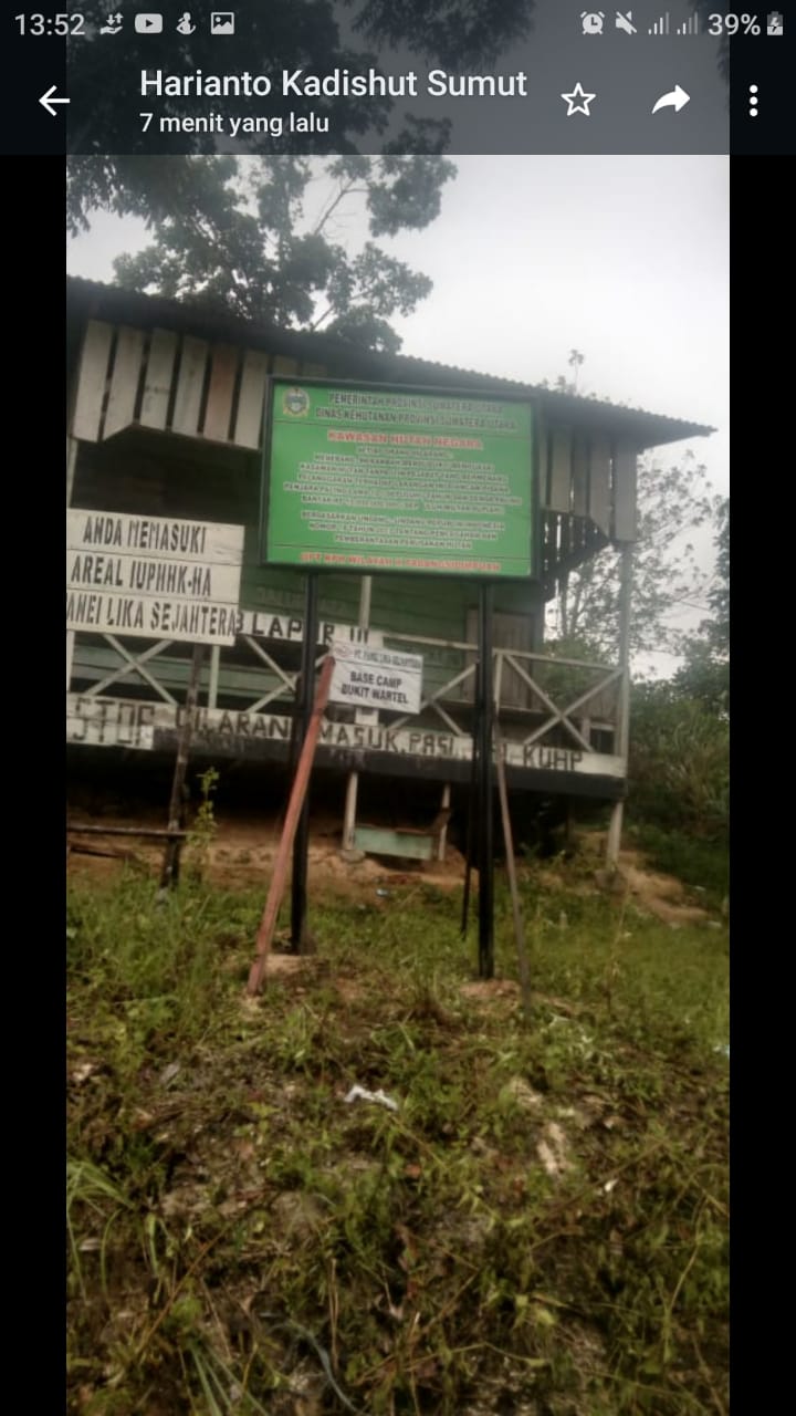 Terkait Laporan Warga Tentang Lahan PT. PLS Kadishut Provsu : Kami Akan Tangkap Siapapun Mereka
