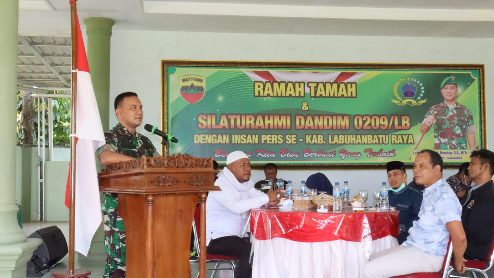 Dandim 0209/LB Bersama Insan Pers Se-Labuhanbatu Raya Bersilaturahmi Sertai LKJ