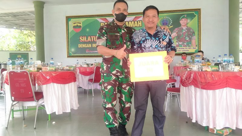 Wartawan metrorakyat.com Terima Penghargaan LKJ Dari Dandim 0209 /LB Abiture Akmil 2001