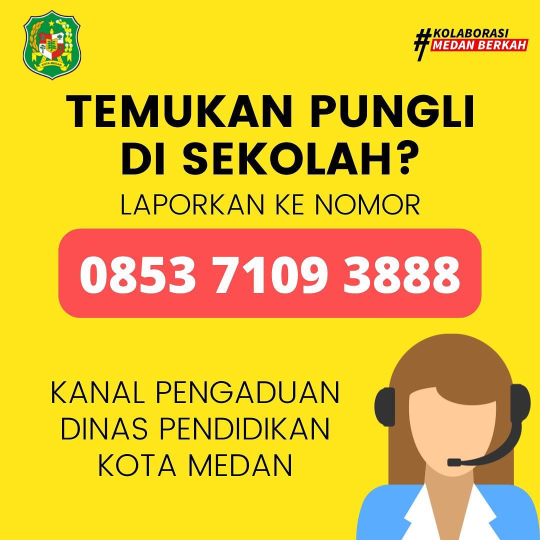 Ratusan Pengaduan Diterima Call Center, Disdik Medan Seleksi Pengaduan dan Langsung Ditindaklanjuti