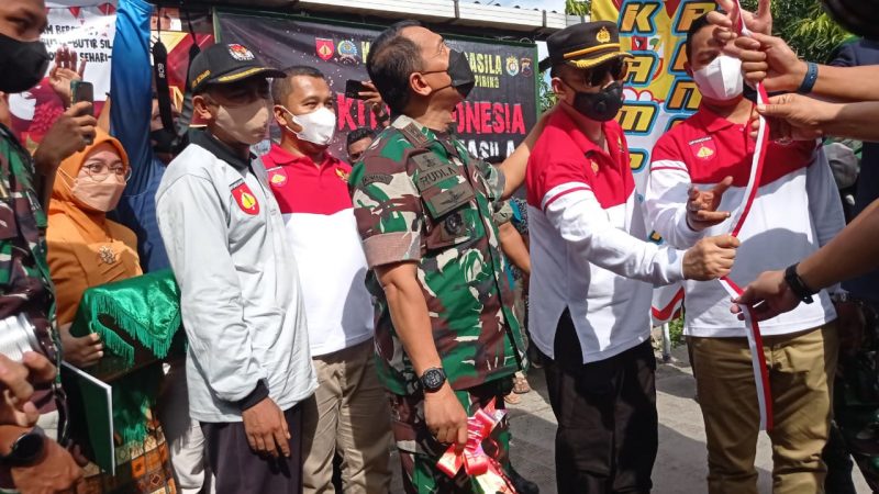 Pangdam IV/Diponegoro Rudianto Resmikan Kampung Pancasila Di Desa Cepiring