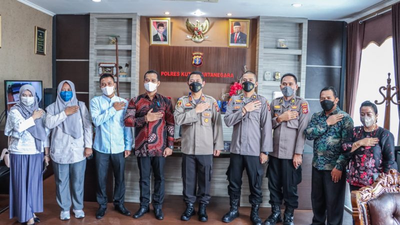 Jalin Silaturahmi, AKBP Arwin Amrih Wientama Terima Kunjungan KPU