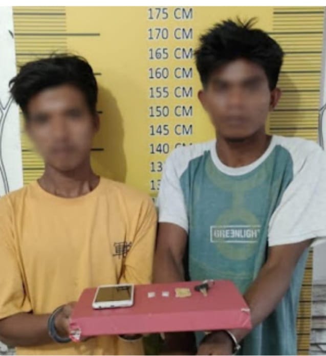 Dua Pemuda Edarkan Sabu di Tangkap Sat Resnarkoba Polres Langsa