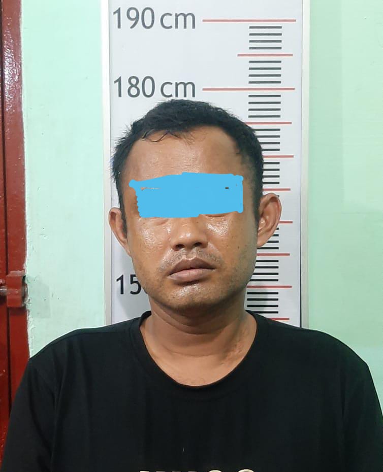 Sat Reskrim Narkoba Polres Langkat bekuk NI(38) warga T. Pura pelaku tindak pidana Narkotika jenis sabu