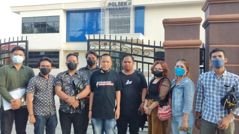 Kasus Penganiayaan dan Perampasan Oknum Polisi Beking Rentenir, Polsek Medan Baru Lakukan Konfrontir