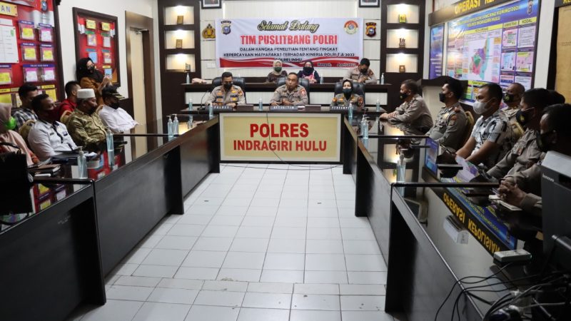 Tim Puslitbang Mabes Polri  Berkunjung  Ke Polres Inhu