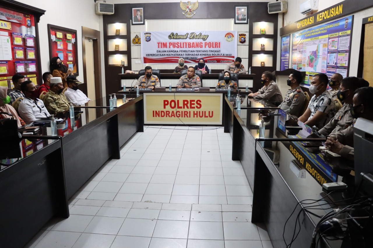 Tim Puslitbang Mabes Polri  Berkunjung  Ke Polres Inhu