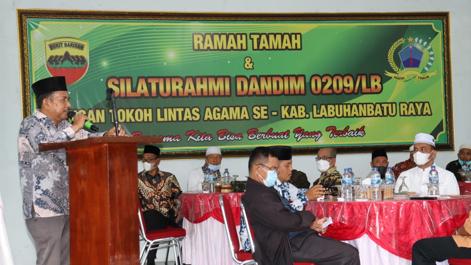 Dandim 0209/LB Bersilaturahmi Dengan Tokoh Lintas Agama Labuhanbatu Raya