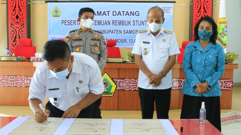 Wabup Samosir Pimpin Rembuk Stunting Tingkat