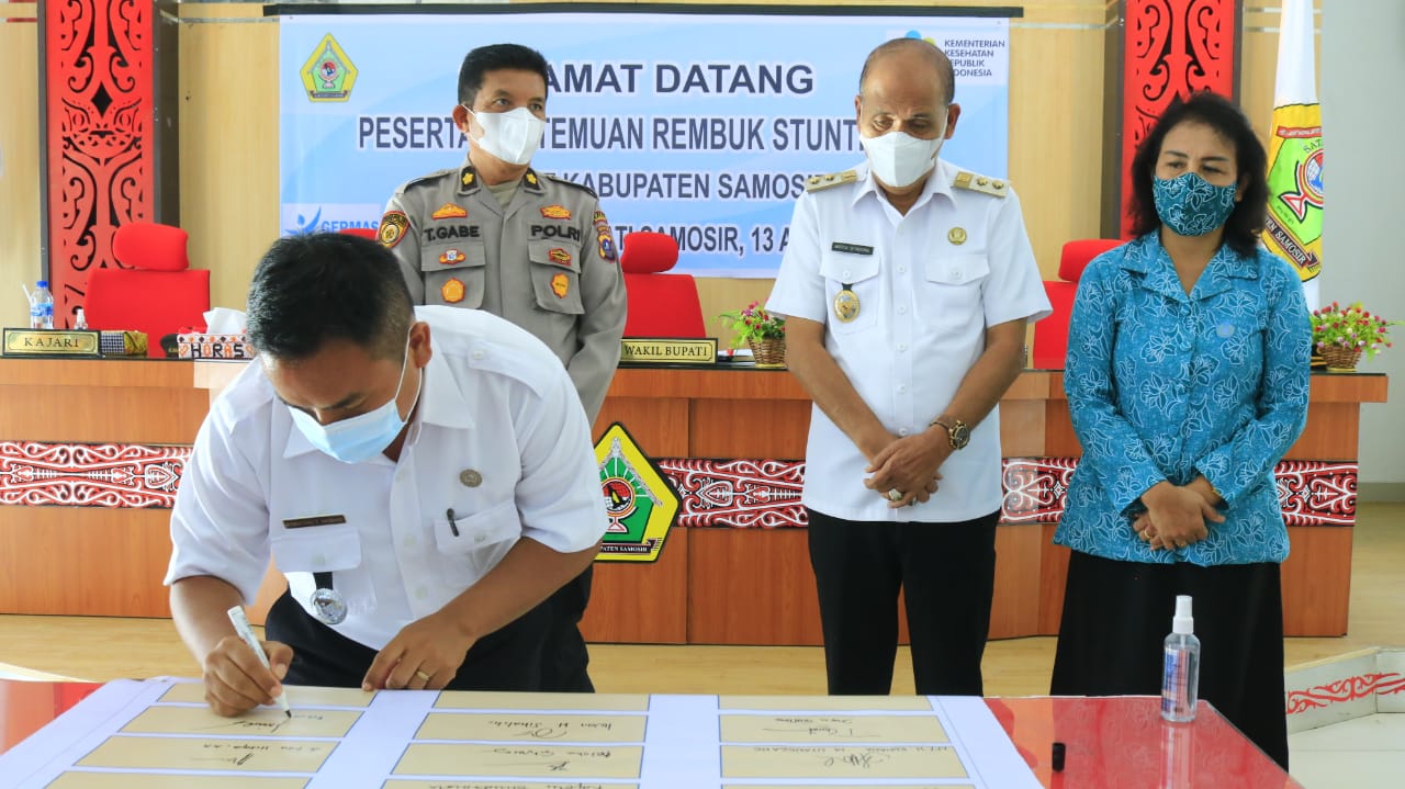 Wabup Samosir Pimpin Rembuk Stunting Tingkat