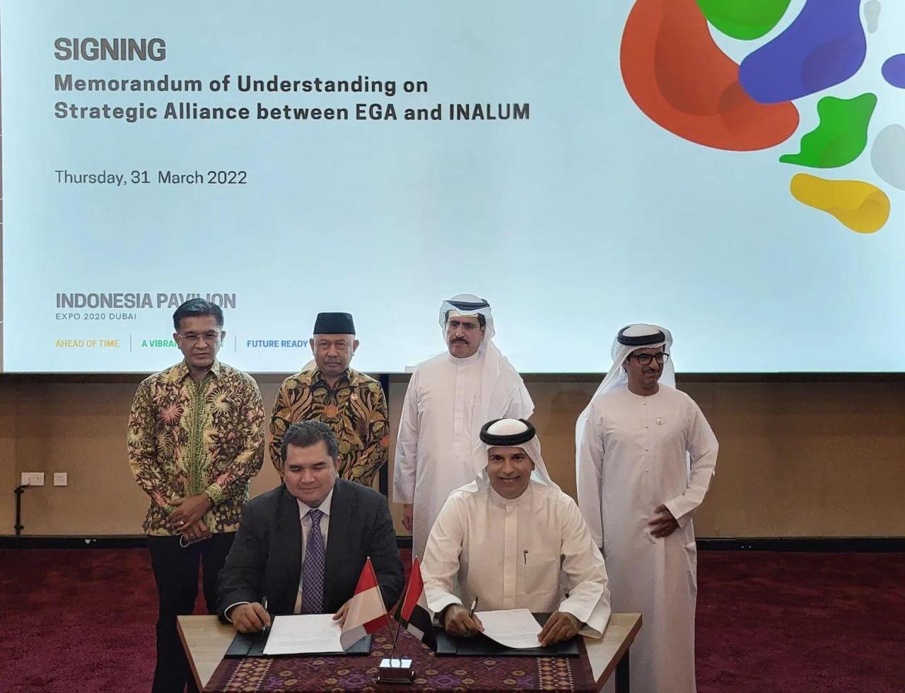 INALUM Tandatangani MoU dengan Emirates Global Aluminium