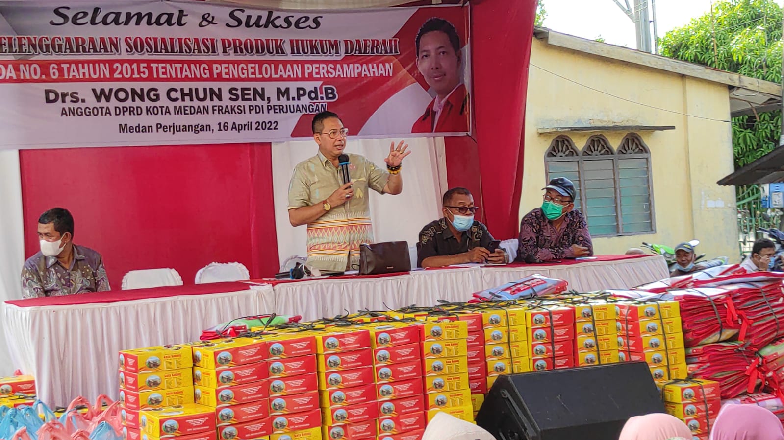 Wong Chun Sen :  Kecamatan Medan Perjuangan Butuh Armada Keliling Pengangkutan Sampah