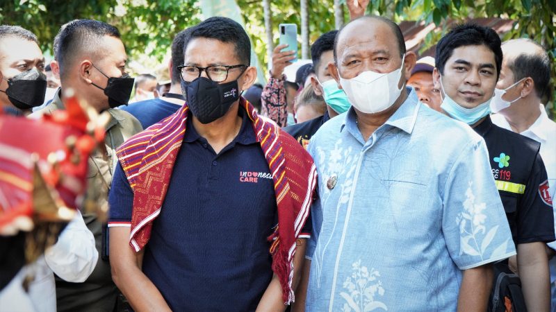 Kunjungan Kerja (Kunker) Menteri Pariwisata dan Ekonomi Kreatif disambut Langsung Plt Bupati Langkat H. Syah Afandin S.H