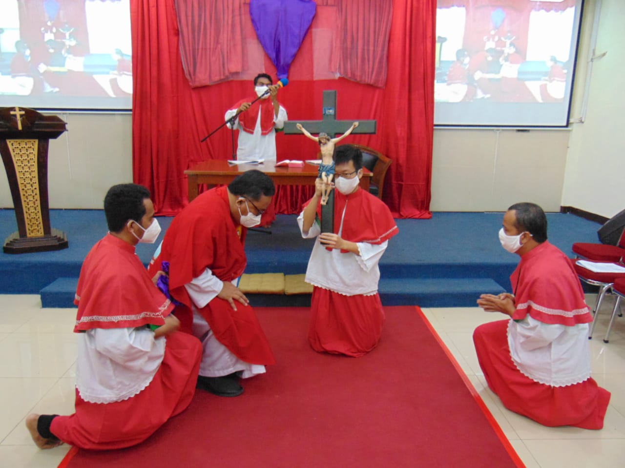 Sukacita Pelaksanaan Ibadah Jumat Agung dan Perayaan Paskah Warga Binaan Serta Petugas Lapas Kelas I Cipinang Kanwil Kemenkumham DKI Jakarta