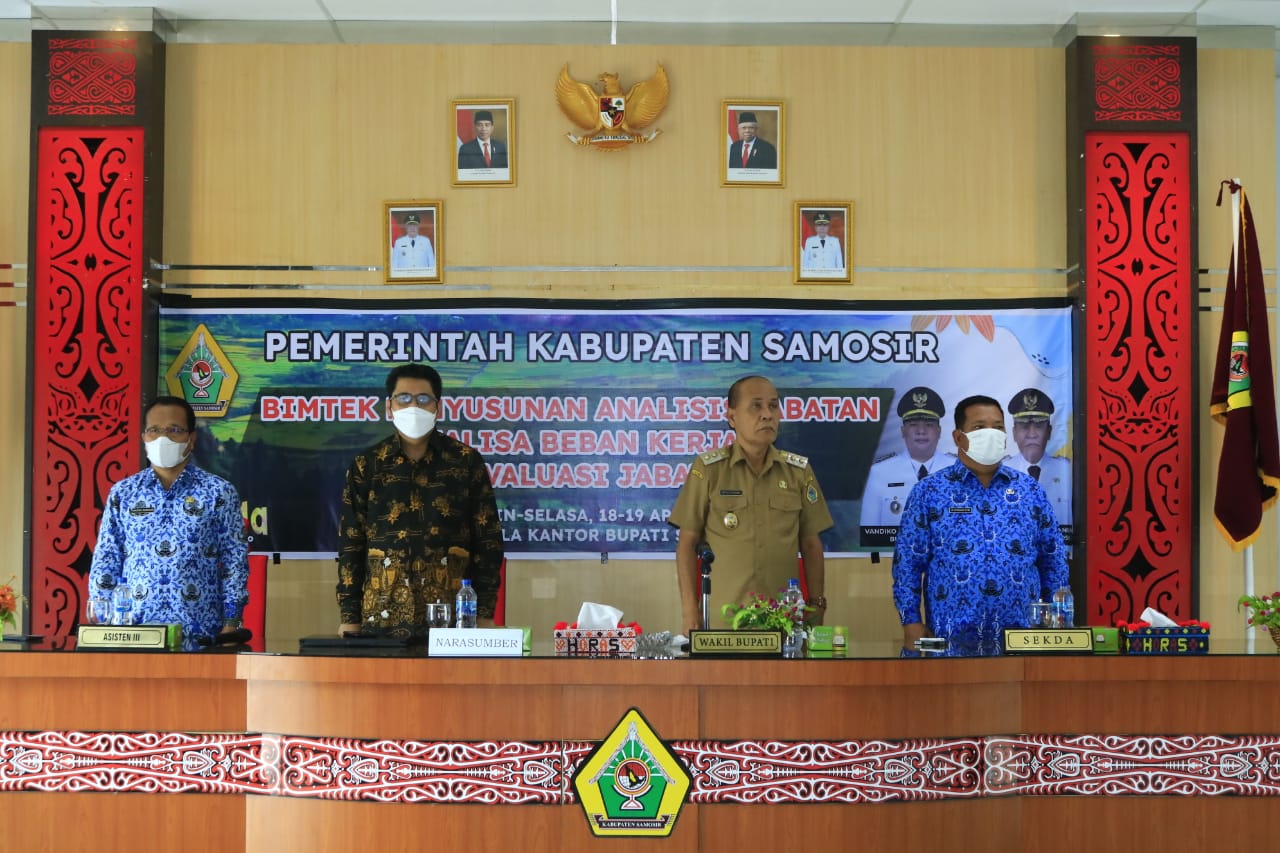 Wabup Resmi Buka Bimtek ANJAB, ABK dan EVJAB