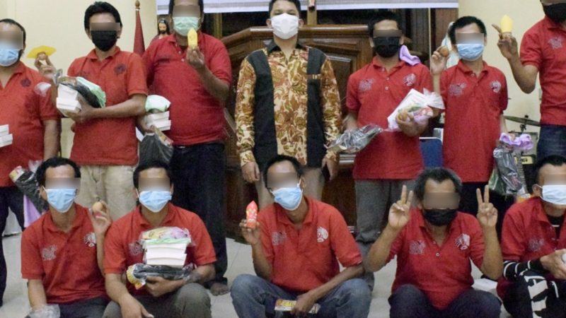 Warga Binaan Rutan Cipinang Kanwil Kumham DKI Jakarta Bersukacita Merayakan Ibadah Paskah