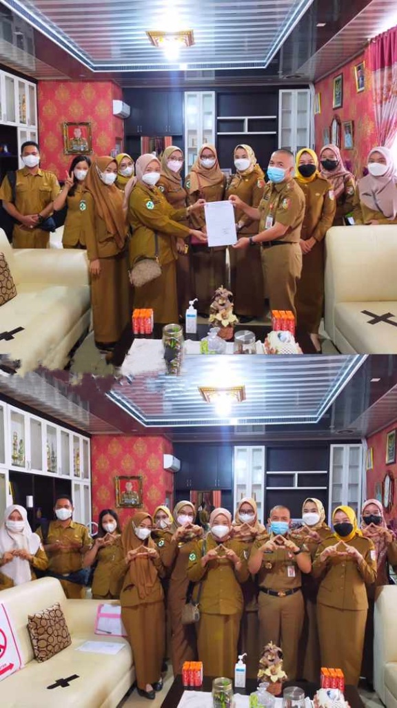 Dinas Kesehatan Kabupaten Tulangbawang Memberikan 73 ST Dan SPMT Kepada CPNS Formasi 2021