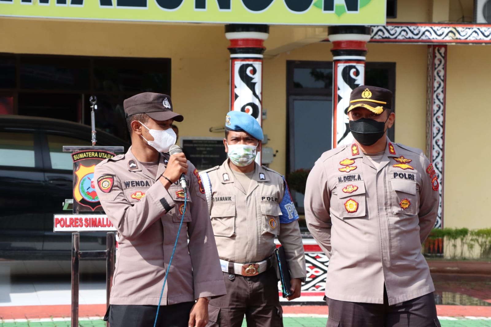 Kapolres Simalungun Pimpin Pelepasan Bintara Noke Studi Banding Diwilkum Polres Simalungun