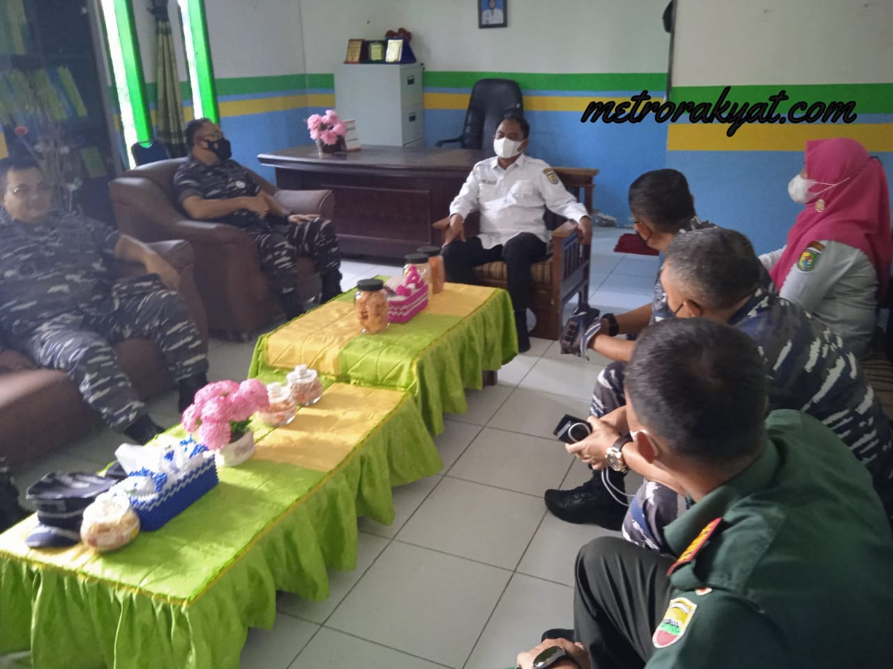 Sambut Kedatangan Lantamal I Belawan, Camat Elmiati Ungkap Terima Kasih Pada Bupati Sergai