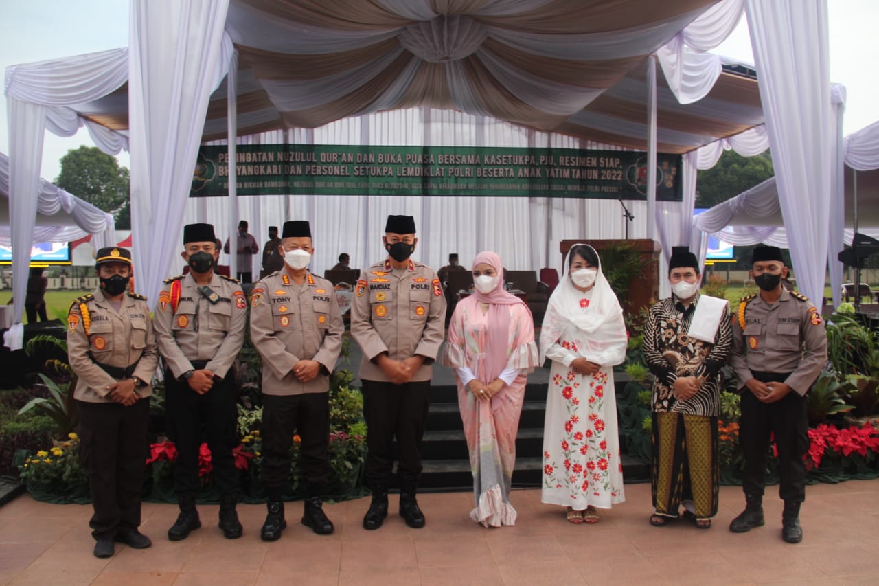 Setukpa Lemdiklat Polri, Berbagi Dengan Anak Yatim Dalam Peringatan Nuzulul Qur’an