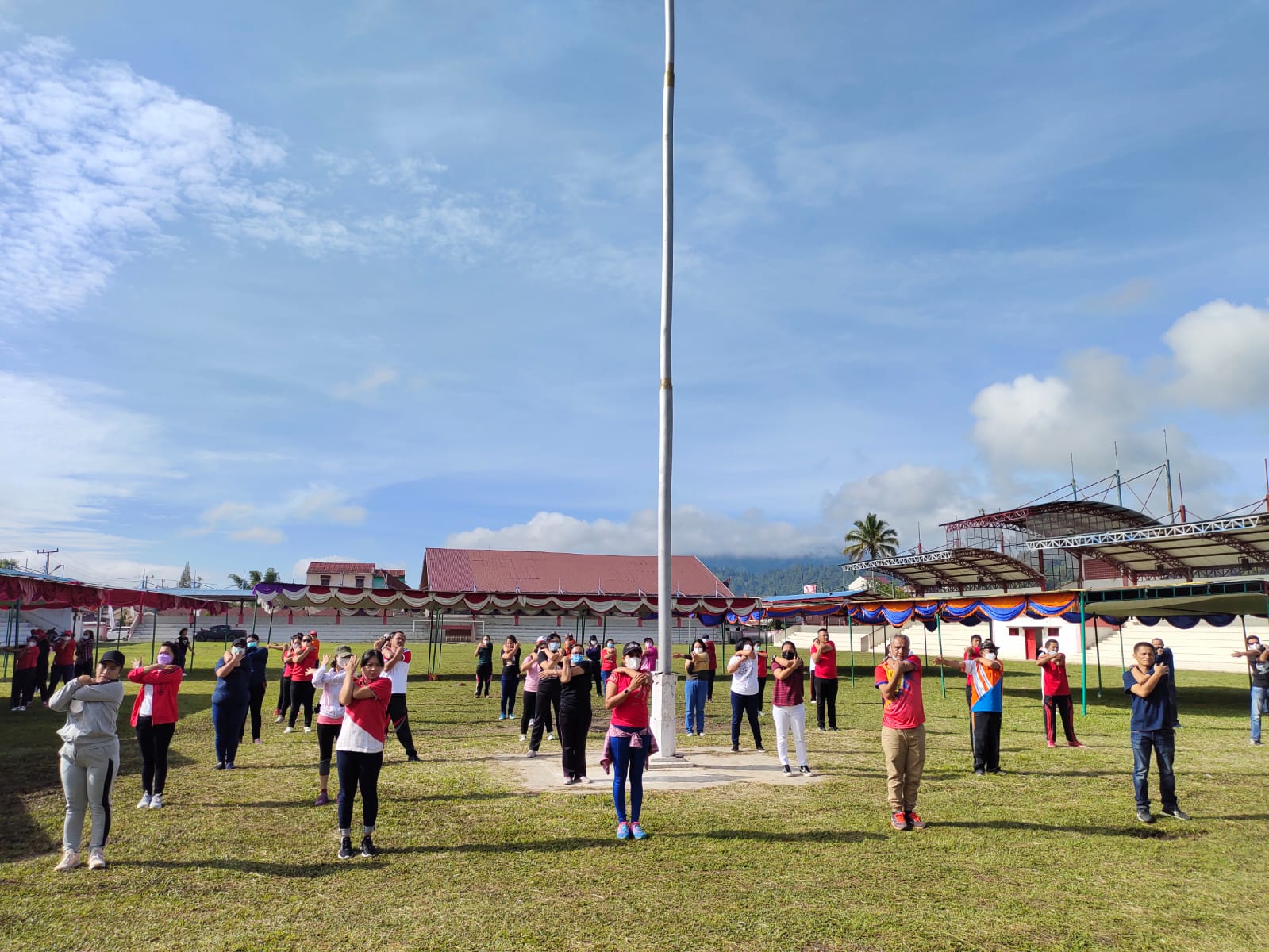 Dinkes Taput Sosialisasi Pola Hidup Sehat Dengan GERMAS
