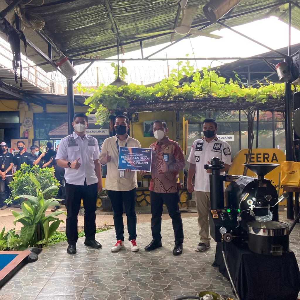 Melalui Corporate Social Responsibility, Bank Mandiri Dukung Pembinaan UMKM di Rutan Cipinang Kanwil Kemenkumham DKI Jakarta