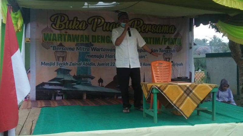 Wartawan Bukber Dengan Anak Yatim/Piatu Di P. Sidempuan