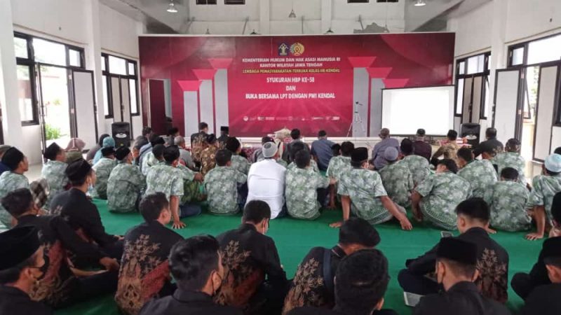 Hari Bakti Pemasarakatan Ke-58,Lapas Terbuka Kendal buka Bersama PWI Kendal