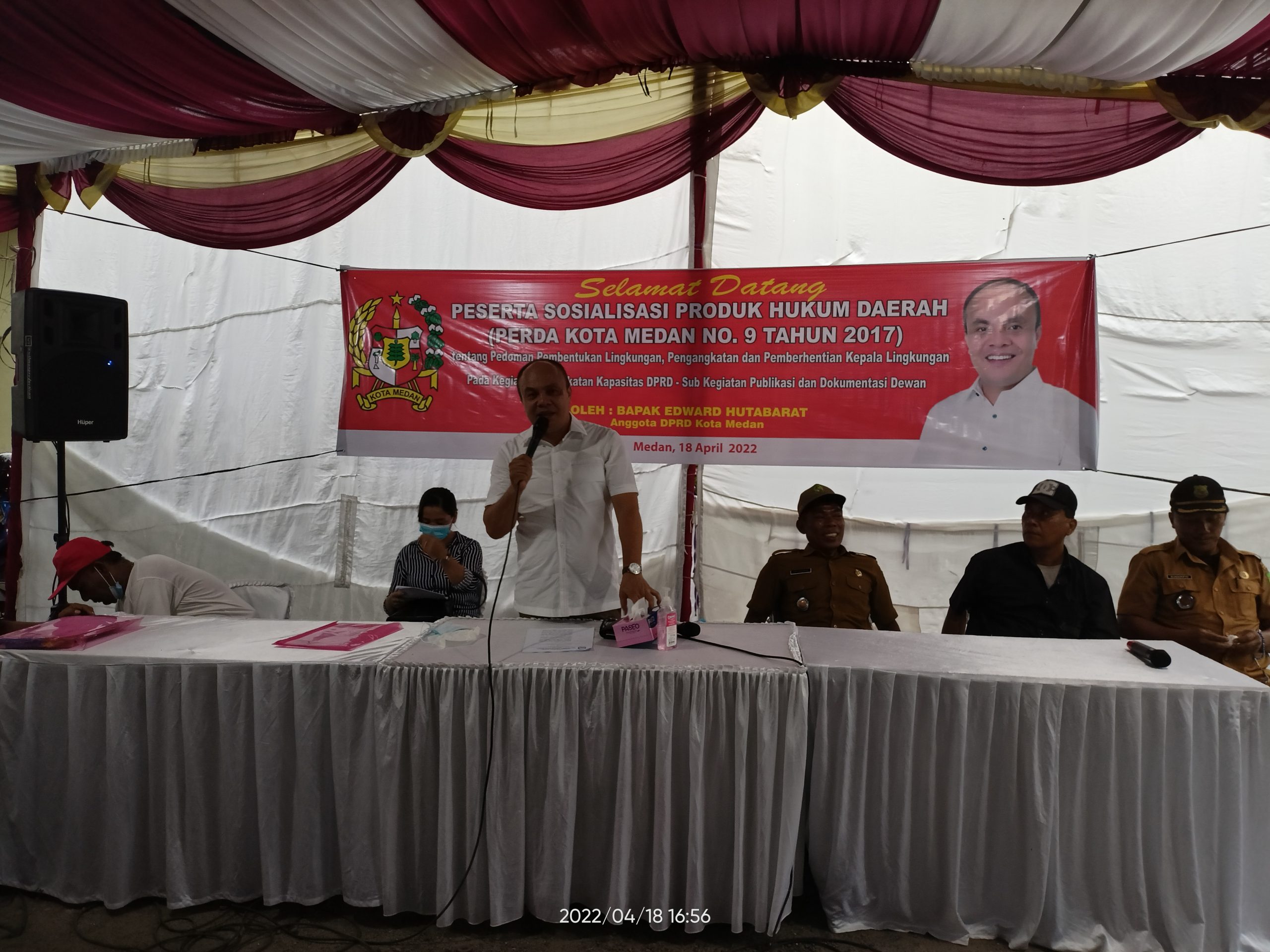 Sosperda No.9 Tahun 2017 sesi 2, Edward Hutabarat Ajak Warga Pahami Teknis Pemilihan dan Tanggungjawab Kepling