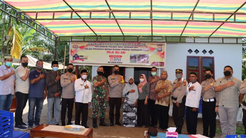 Dalam Minggu Ini, Kapolres Inhu Resmikan Dua Unit  Rumah Baru Untuk Warga Kurang Mampu 