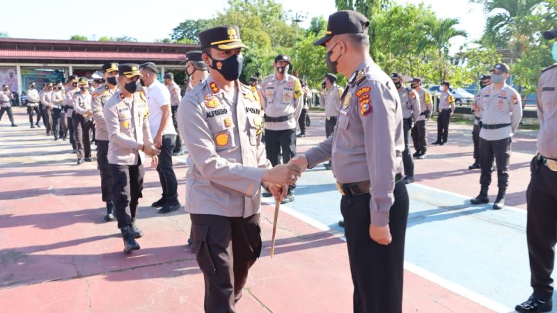 Acara Halal Bihalal, Kapolres Inhu Himbau Personel  Amankan Arus Balik Di Titik Rawan