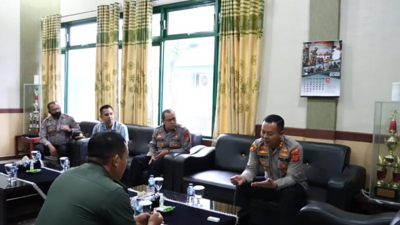 Kapolres Aceh Barat Kunjungi Kodim 0105Abar