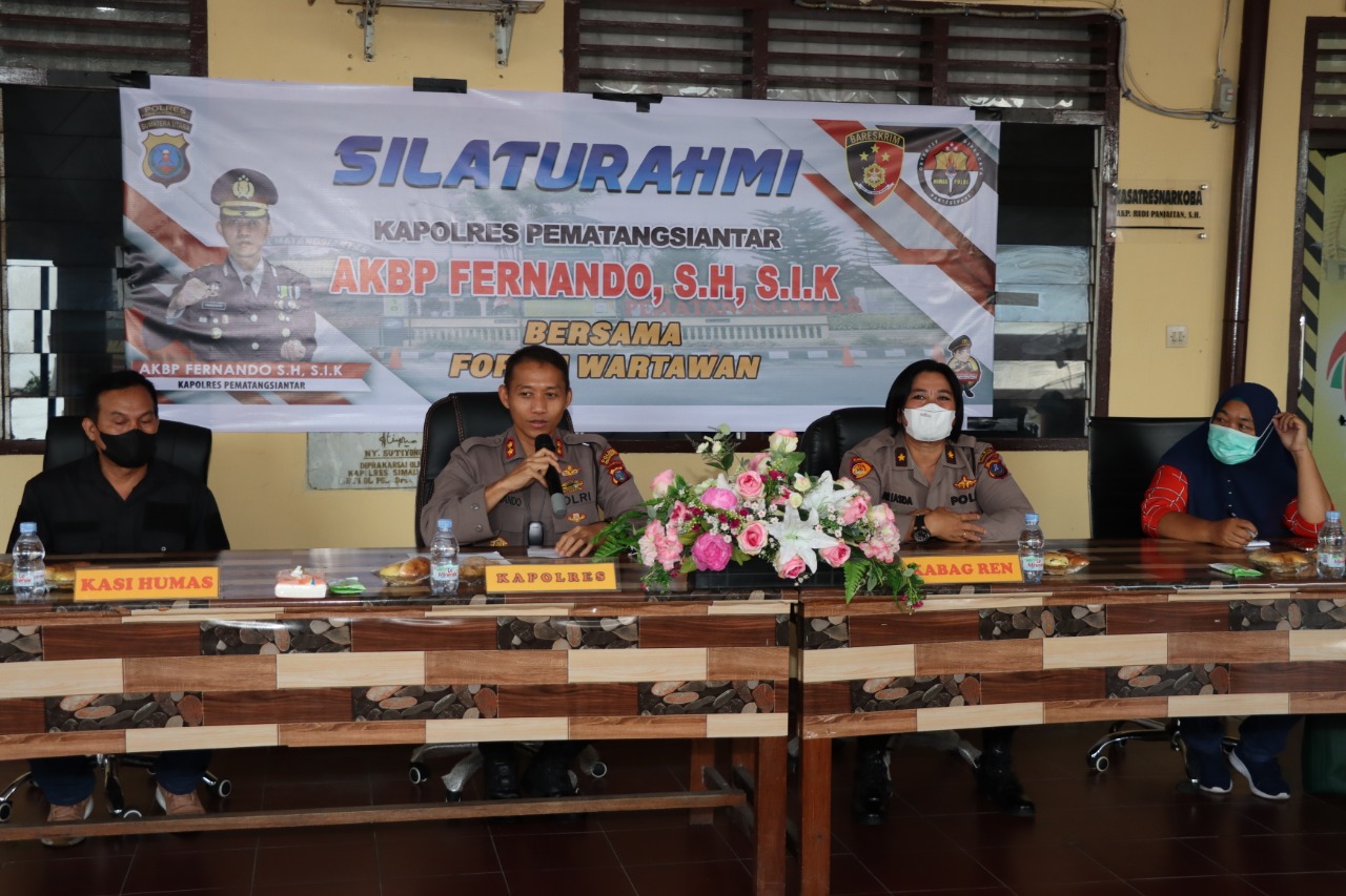 Kapolres Pematangsiantar Gelar Acara Silaturahmi dengan Rekan Media