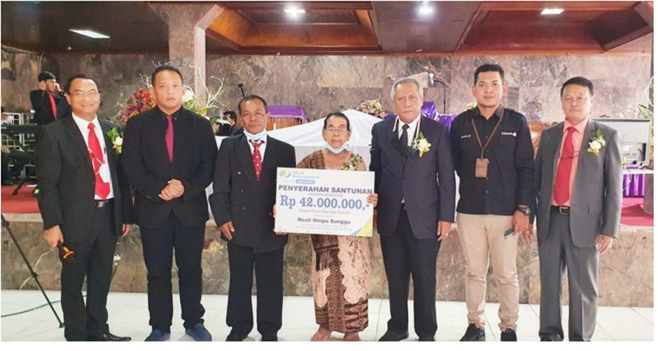 BPJamsostek Pematang Siantar Serahkan Santunan Kematian Rp42 juta