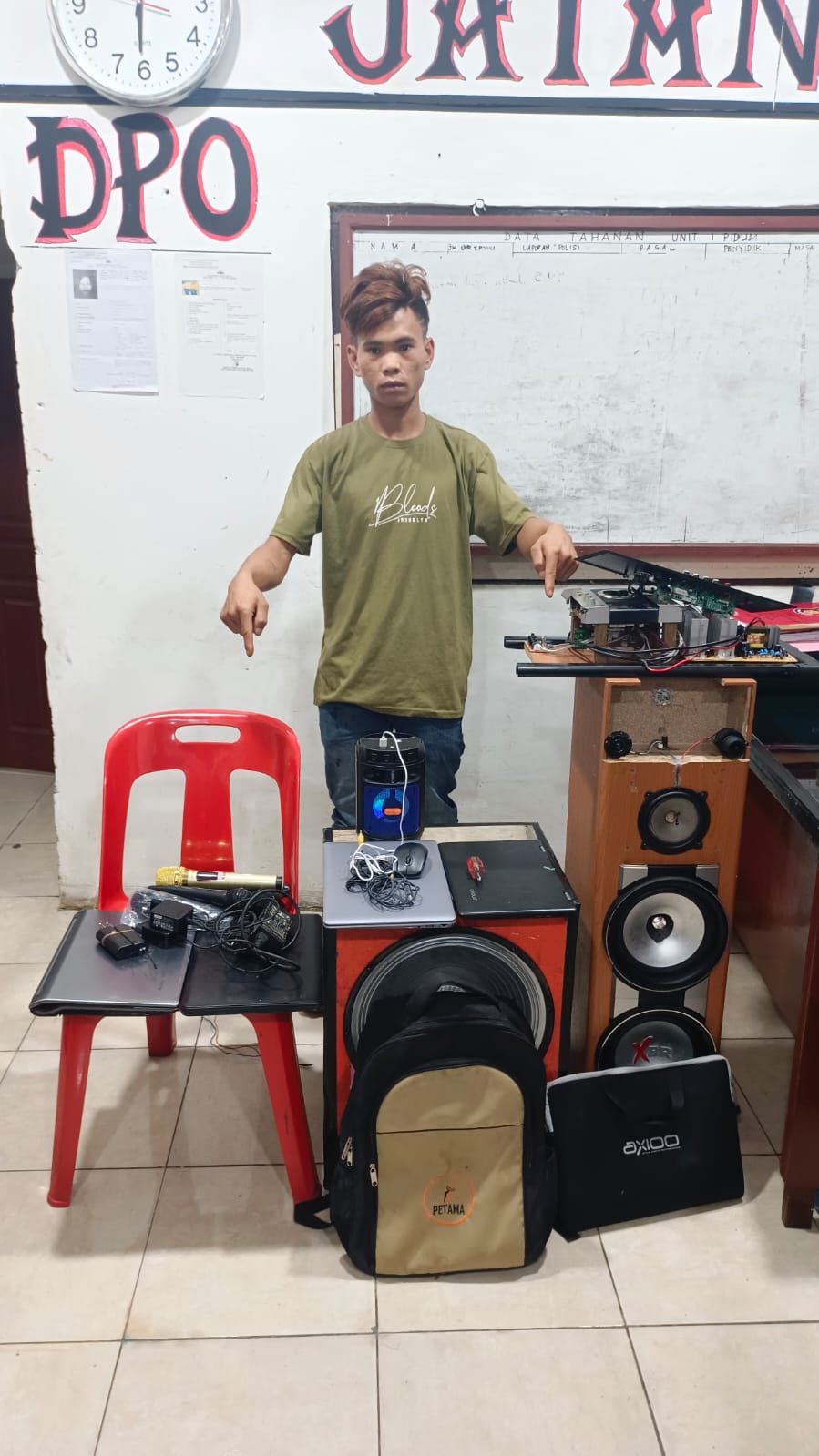 Sat Reskrim Polres Taput GERCEP Tangkap Pelaku Pencurian Di SMP.N 3 Siatas Barita