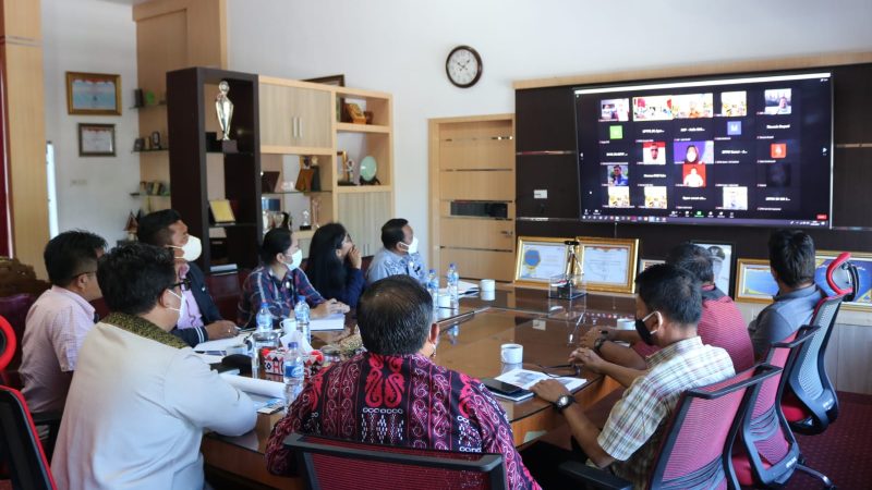 Bupati Samosir Ikuti Pembahasan Penataan Kawasan Tomok Dengan Dirjen Cipta Karya Via Zoom.