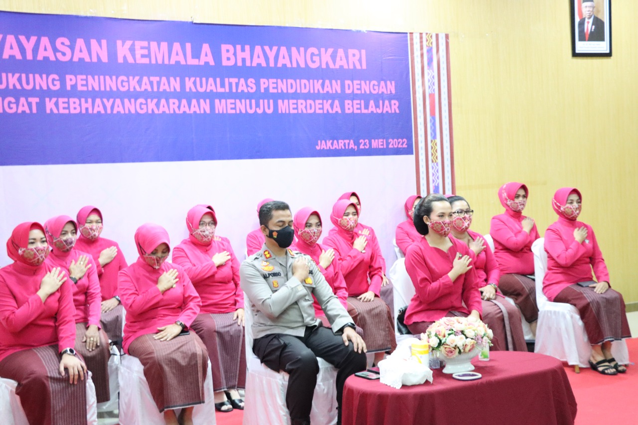 HUT Yayasan Kemala Bhayangkari 42 Tahun 2022, Kapolres Inhu Dukung Peningkatakan Kualialitas Pendidikan 