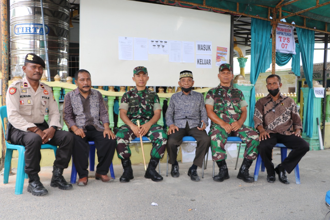 Dandim 0104/Atim Tinjau Pelaksanaan Pilgeuchik Serentak di Kota Langsa