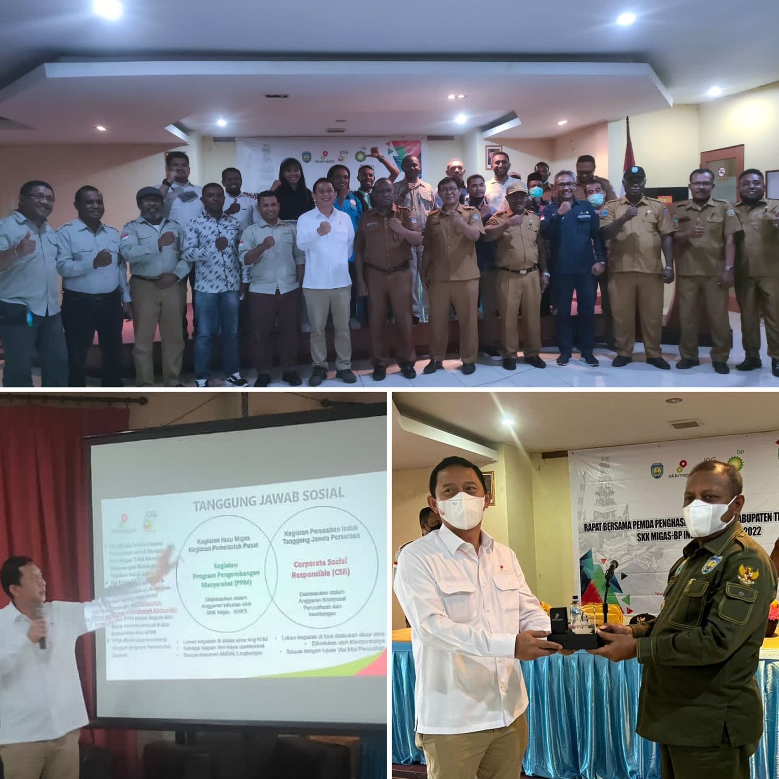 Rakor SKK Migas Pamalu – BP Tangguh LNG Bersama Pemda Kabupaten Teluk Bintuni