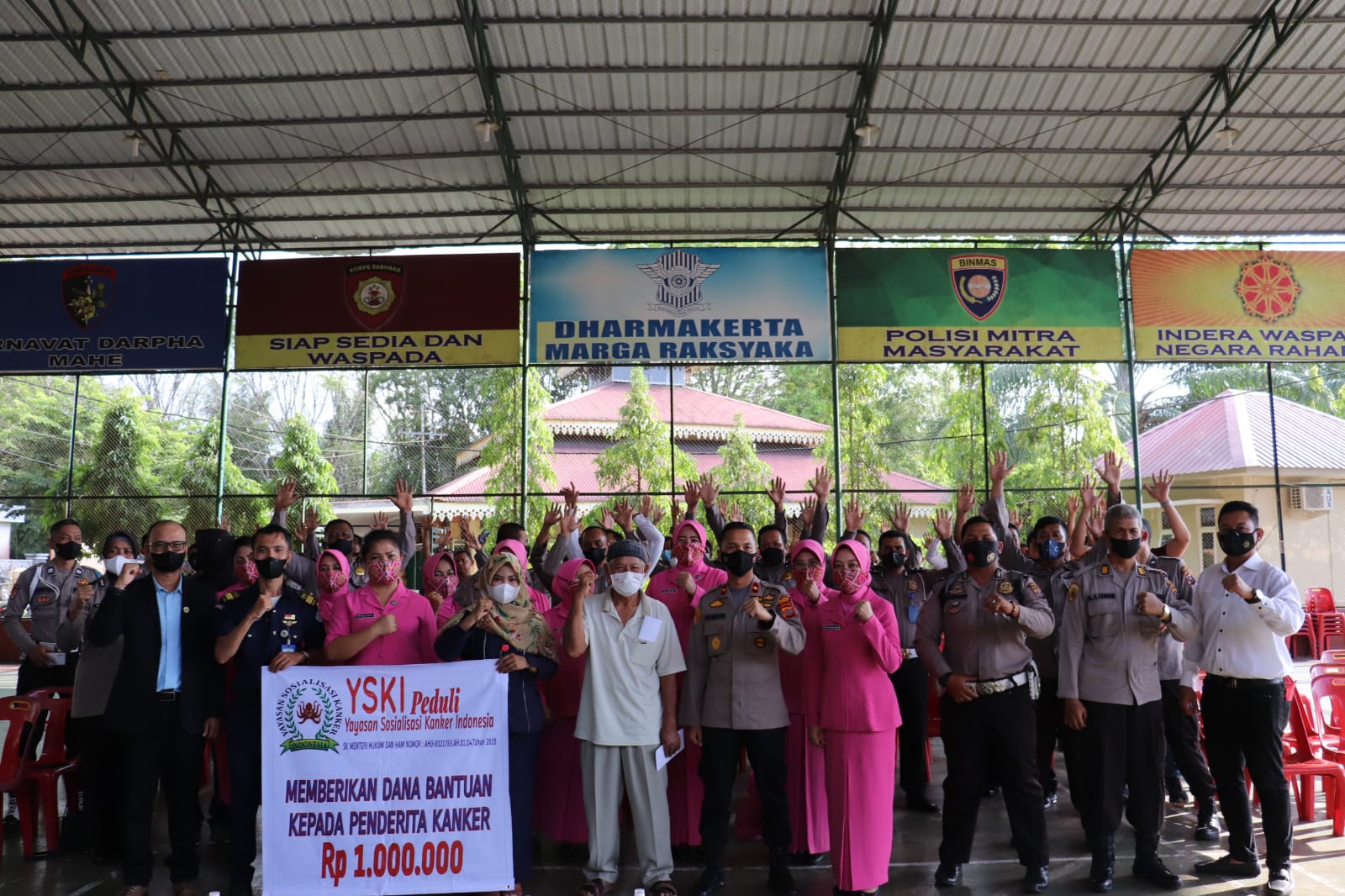Polres Langkat Gelar Sosialisasi Penyakit Kanker Bersama Yayasan Sosial Kanker Indonesia