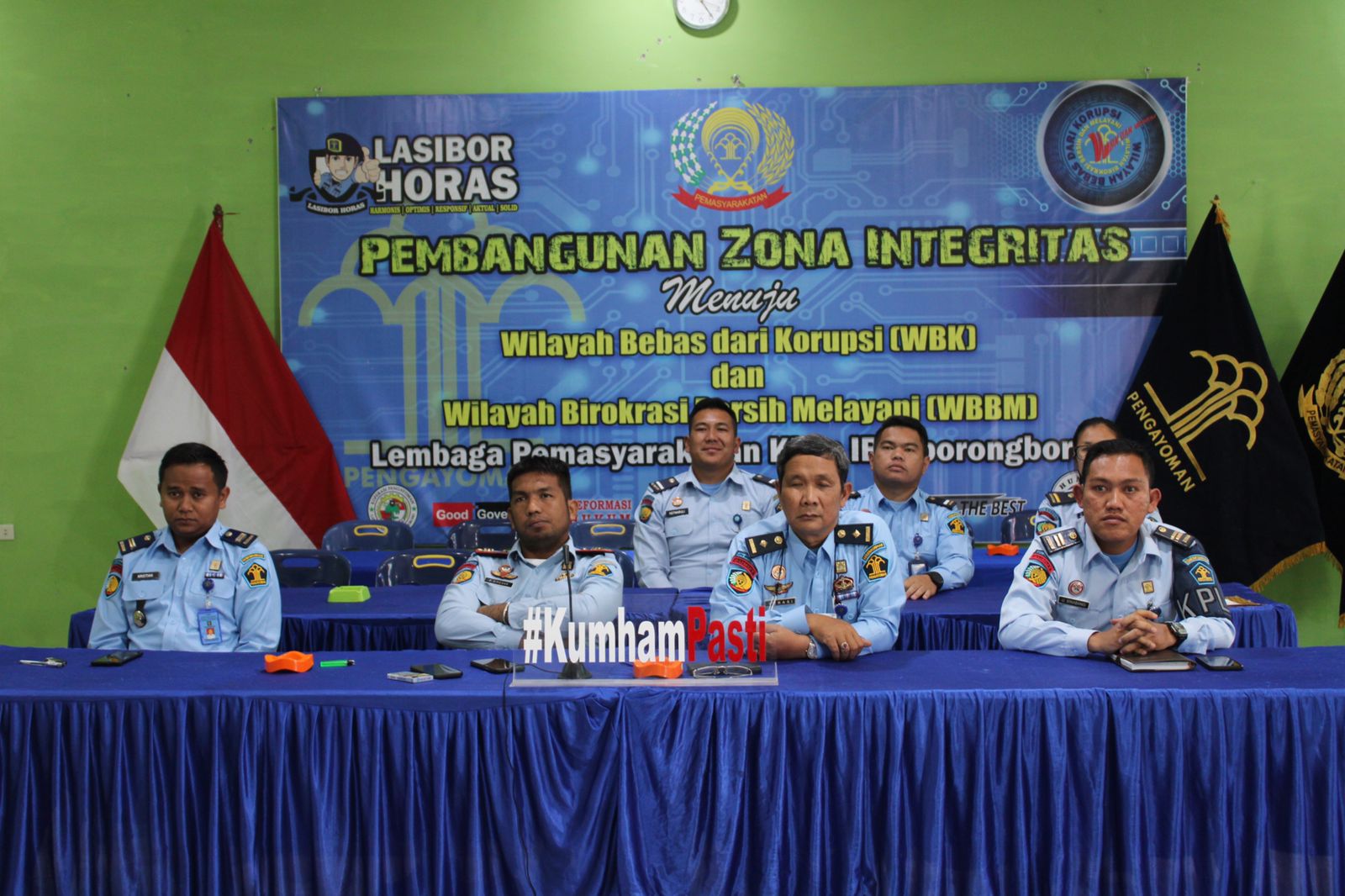 Lapas Siborongborong Kanwil Kemenkumham Sumut Ikuti Pencanangan Lembaga P2HAM