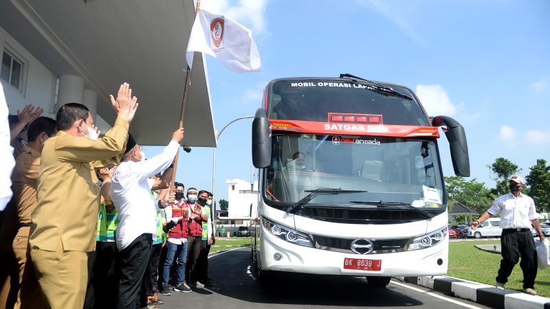 Gubernur Sumut Lepas Keberangkatan Bus Bakti Kesehatan Bermartabat,  Lanjutkan Program Layanan Keliling untuk Rakyat