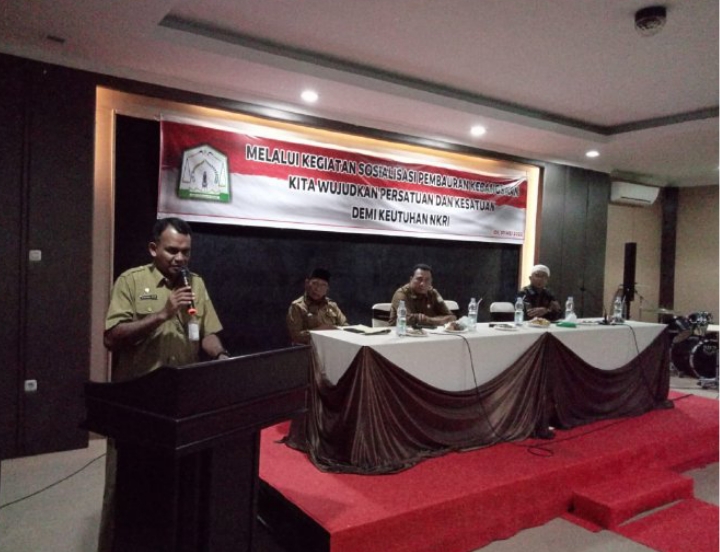 Pemkab Aceh Timur Melalui Kesbangpol Gelar Sosialisasi Pembauran Kebangsaan