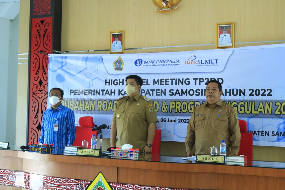 Bupati Samosir Buka High Level Meeting Tim Percepatan dan Digitalisasi Daerah