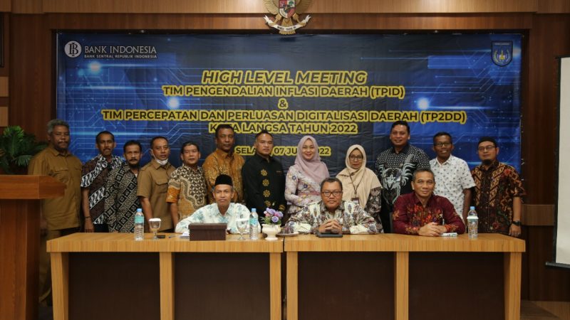 BI Lhokseumawe Gelar Rapat High Level Meeting TPID Dengan TP2DD Pemkot Langsa