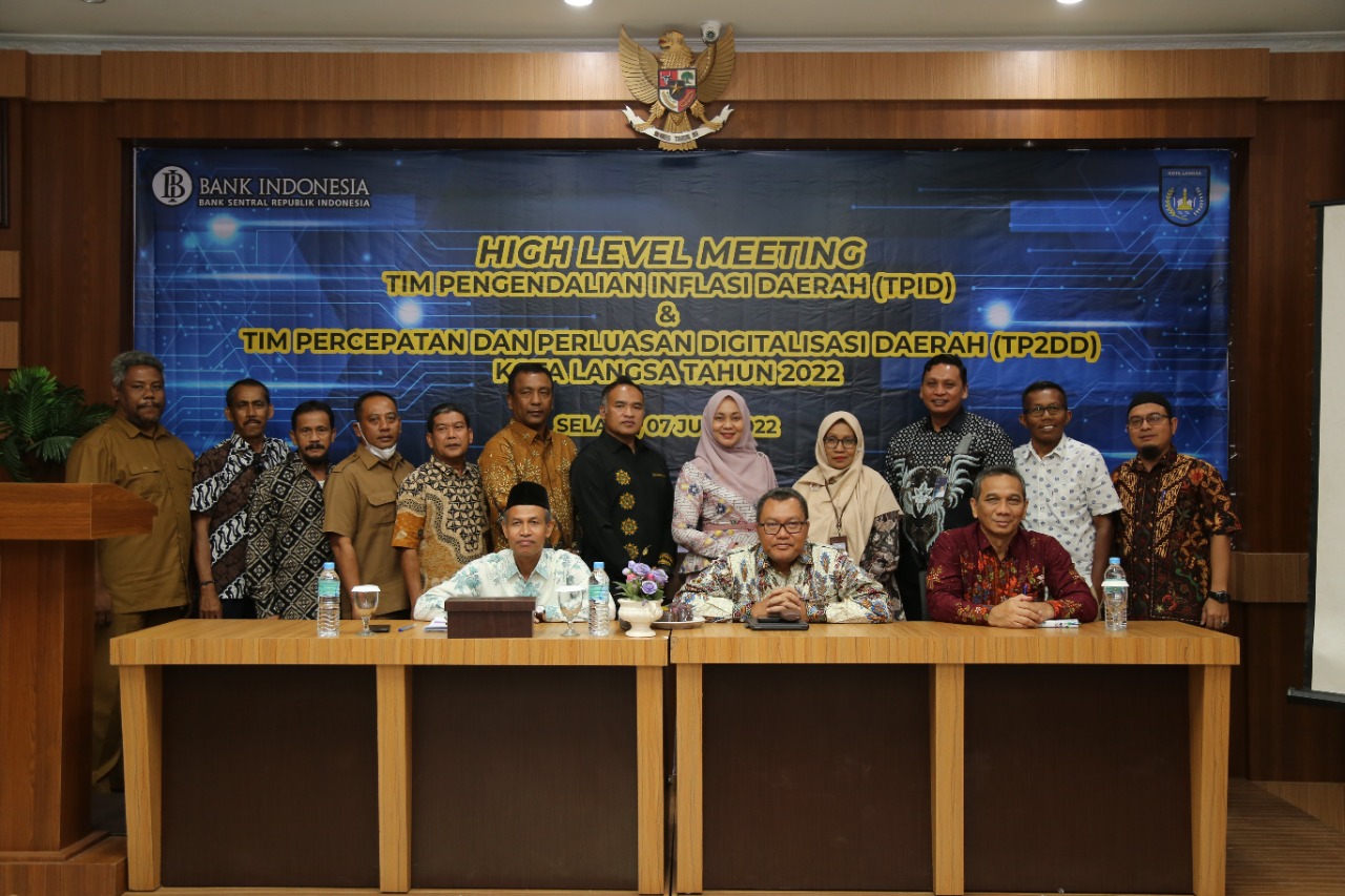 BI Lhokseumawe Gelar Rapat High Level Meeting TPID Dengan TP2DD Pemkot Langsa