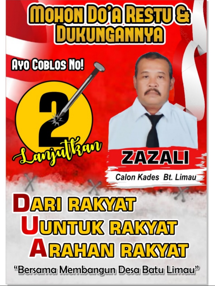 Zazali : Jika Allah Berkehendak, Saya Akan Lanjutkan Pembangunan Desa Batu Limau, yang tertunda akibat covid 19