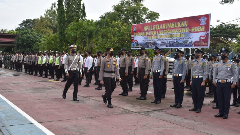 Polres Inhu Pimpin Apel Gelar Pasukan Operasi Patuh LK 2022