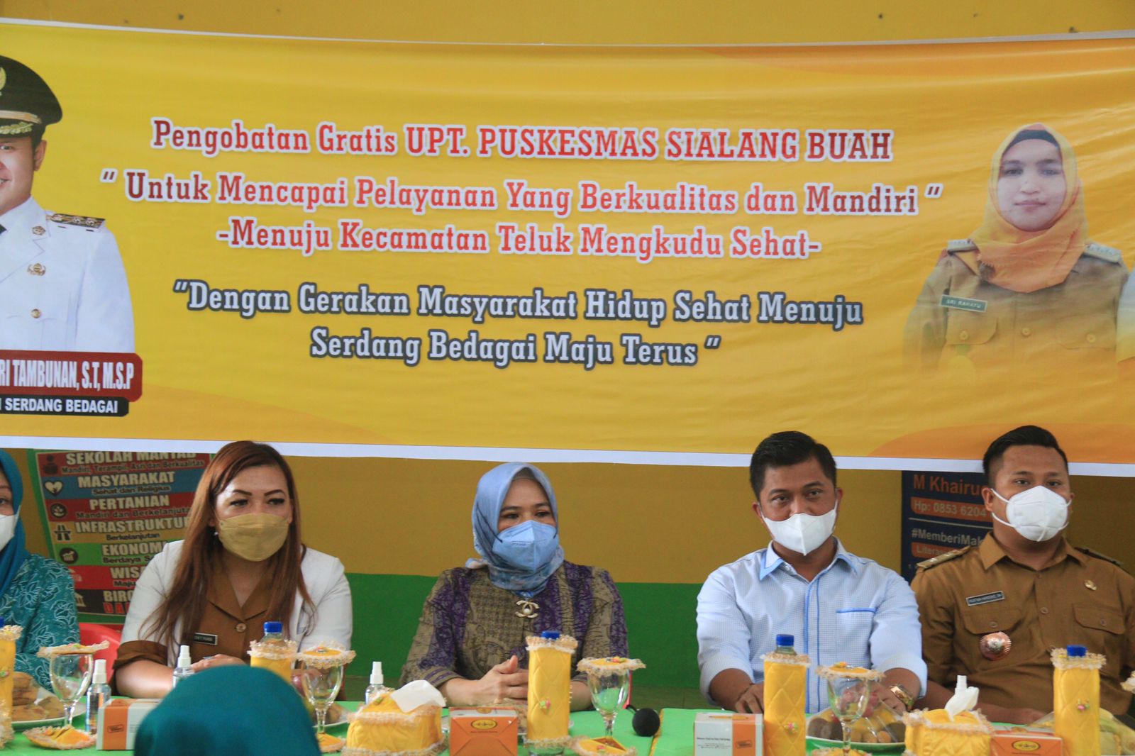 Ketua TP PKK Sergai : Gebyar Pengobatan Gratis Puskesmas Teluk Mengkudu ini Sangat Baik